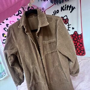 Men's Brown Corduroy Jacket